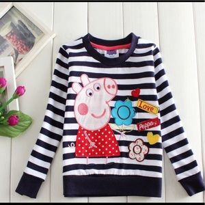 NWOT Peppa Pig Long Sleeve Top 4 5 6